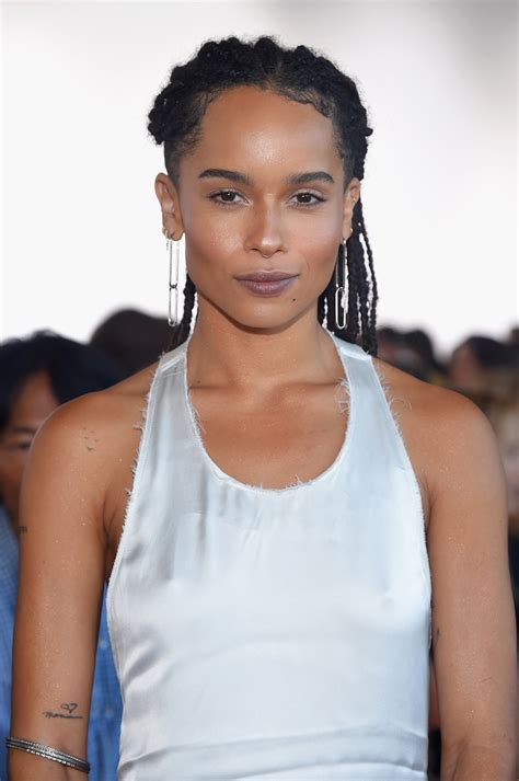 Zoë Kravitz Frees The Nipple While Sitting Front Row With Kate .